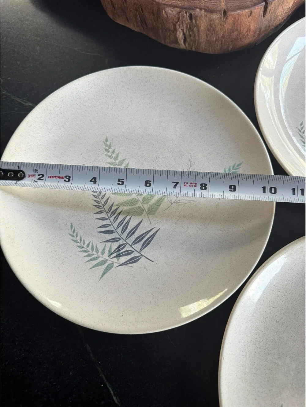 Vintage Franciscan Earthenware Dinner Plates - Fern Dell (Set of 3)